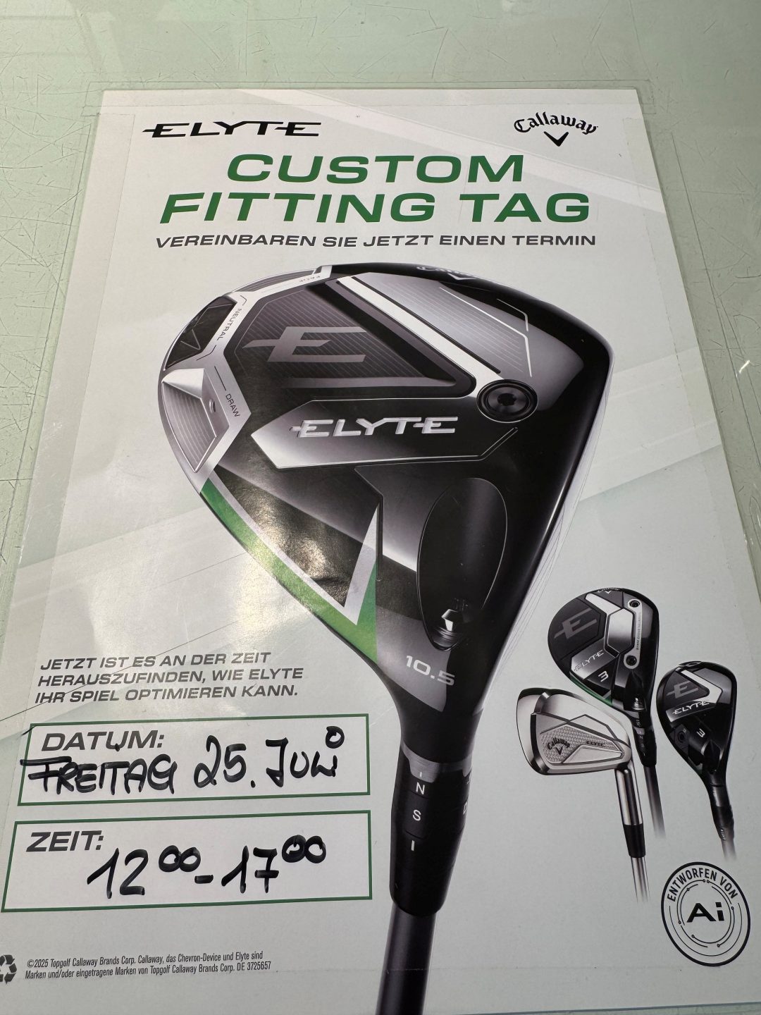 Callaway „Custom Fitting Tag“